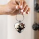 Japanese warrior catches a large fish Heart Keychain Japanese warrior catches a large fish Heart Keychain