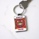 Beautiful， Colorful， Bohemian Cat   Rectangle Keychain