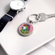 Beautiful Bright Parrot Circle Keychain Beautiful Bright Parrot Circle Keychain