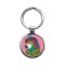 Beautiful Bright Parrot   Circle Keychain