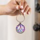 Harvest Moons Butterfly Peace Sign Circle Keychain Harvest Moons Butterfly Peace Sign Circle Keychain