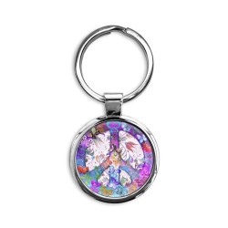 Harvest Moons Butterfly Peace Sign Circle Keychain
