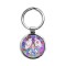 Harvest Moons Butterfly Peace Sign Circle Keychain