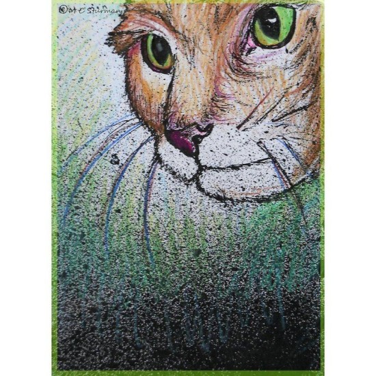 Cat! Animal, pet art! Rectangle Keychain Cat! Animal, pet art! Rectangle Keychain
