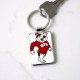 pit bull Rectangle Keychain pit bull Rectangle Keychain