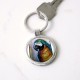 Blue/gold macaw! Bird art! Circle Keychain Blue/gold macaw! Bird art! Circle Keychain