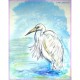 Egret! Wildlife art! Circle Keychain Egret! Wildlife art! Circle Keychain
