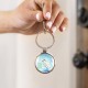 Egret! Wildlife art! Circle Keychain Egret! Wildlife art! Circle Keychain
