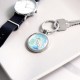 Egret! Wildlife art! Circle Keychain Egret! Wildlife art! Circle Keychain