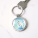 Egret! Wildlife art! Circle Keychain Egret! Wildlife art! Circle Keychain