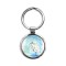 Egret! Wildlife art! Circle Keychain