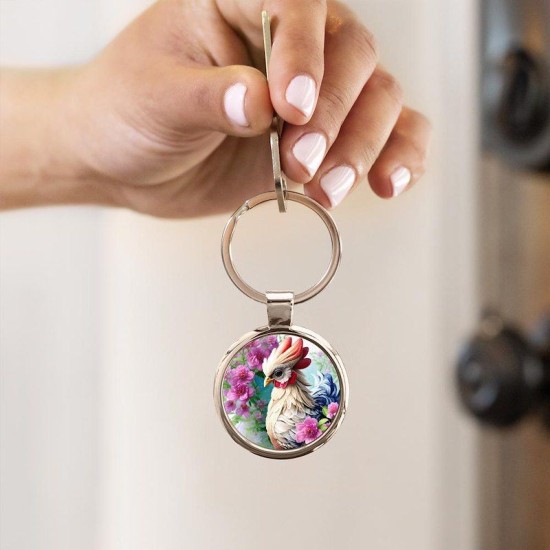 Sweet Chicken Circle Keychain Sweet Chicken Circle Keychain