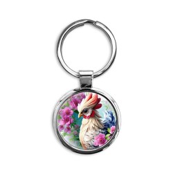 Sweet Chicken Circle Keychain