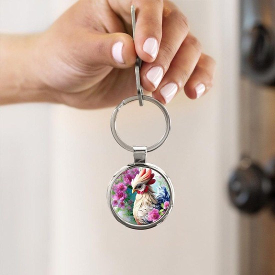 Sweet Chicken Circle Keychain Sweet Chicken Circle Keychain