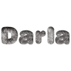Darla Wolf Rectangle Keychain