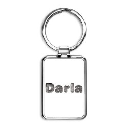 Darla Wolf Rectangle Keychain