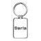Darla Wolf Rectangle Keychain
