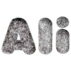 Ali Wolf Rectangle Keychain