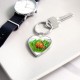 Tropical fish! Colorful art! Heart Keychain Tropical fish! Colorful art! Heart Keychain