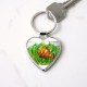 Tropical fish! Colorful art! Heart Keychain Tropical fish! Colorful art! Heart Keychain