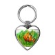 Tropical fish! Colorful art! Heart Keychain Tropical fish! Colorful art! Heart Keychain