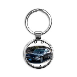 Mickey Cafe shirt b Circle Keychain