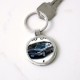 Mickey Cafe shirt b Circle Keychain Mickey Cafe shirt b Circle Keychain