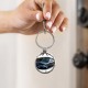 Mickey Cafe shirt b Circle Keychain Mickey Cafe shirt b Circle Keychain