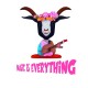 Goat with flower crown Rectangle Keychain Goat with flower crown Rectangle Keychain