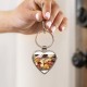 charcuterie on a metal dish outdoor Heart Keychain charcuterie on a metal dish outdoor Heart Keychain