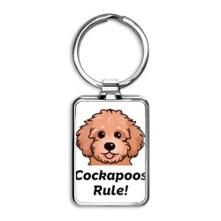 Cockapoos Rule! Rectangle Keychain