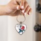 Yummy shark Heart Keychain