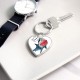Yummy shark Heart Keychain