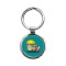 Cute Owl Lovers w/ Umbrella & Red Circle Keychain