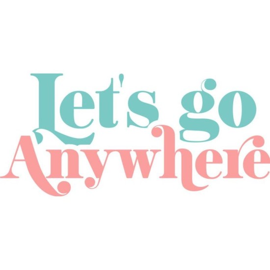 Let’s Go Anywhere Rectangle Keychain Let’s Go Anywhere Rectangle Keychain