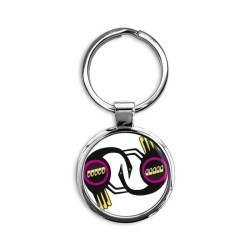 bird_2_tp Circle Keychain