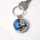 chipping sparrow Circle Keychain chipping sparrow Circle Keychain