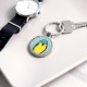 cute budgie parakeet Circle Keychain cute budgie parakeet Circle Keychain