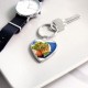 Hawaiian poki bowl salad Heart Keychain Hawaiian poki bowl salad Heart Keychain