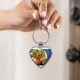 Hawaiian poki bowl salad Heart Keychain Hawaiian poki bowl salad Heart Keychain