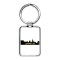 Lafayette， Indiana Skyline Rectangle Keychain