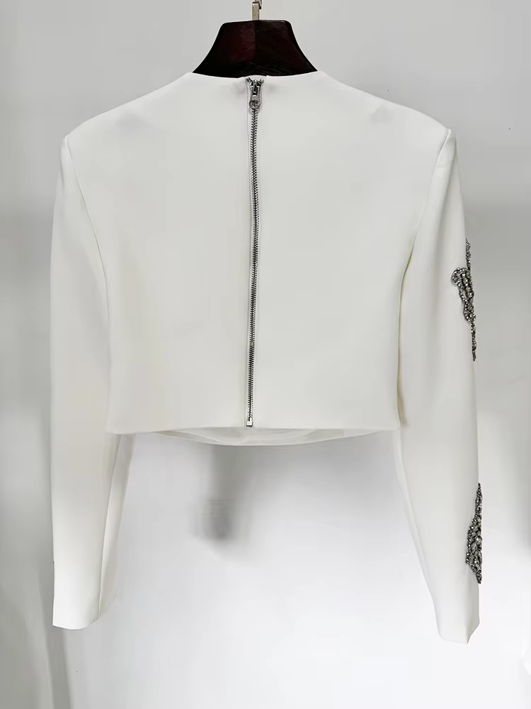 Fashion Set Sexy Long Sleeve Tops With Skirt